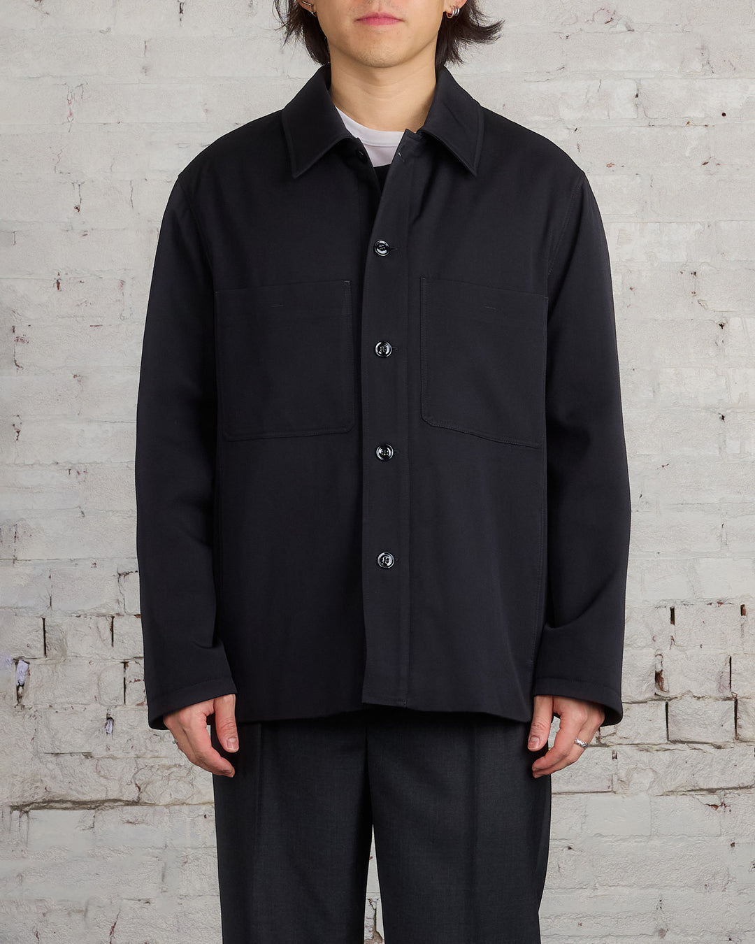 Lemaire Wadded Facing Blouson Jacket Black