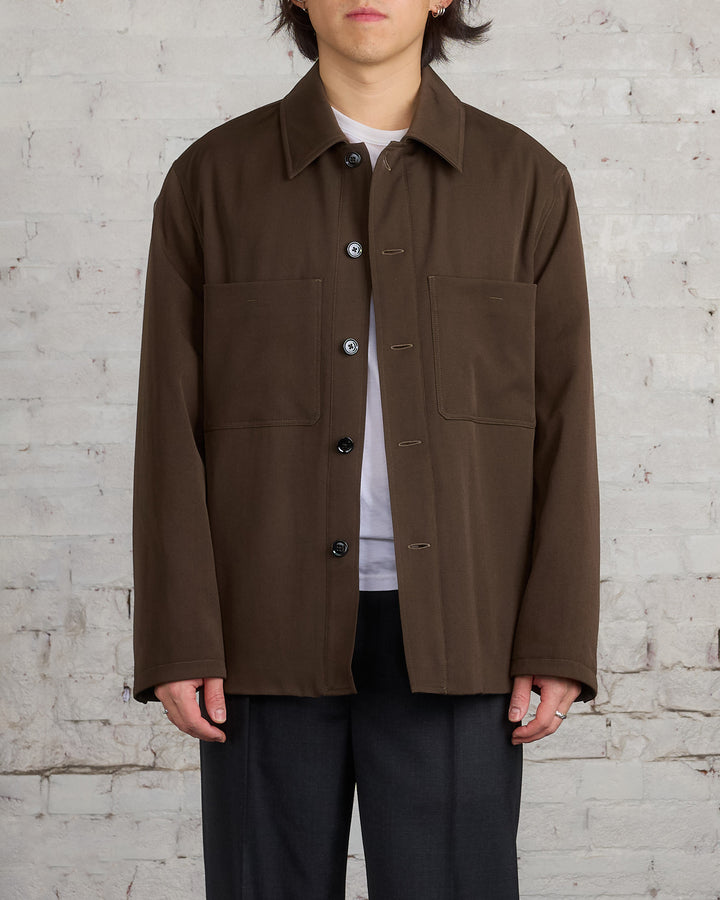 Lemaire Wadded Facing Blouson Jacket Kobicha Brown