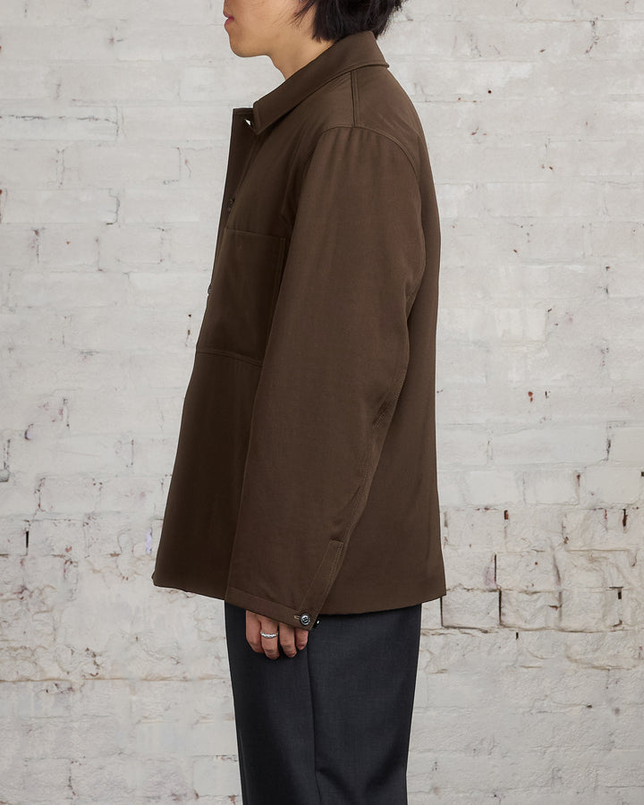 Lemaire Wadded Facing Blouson Jacket Kobicha Brown