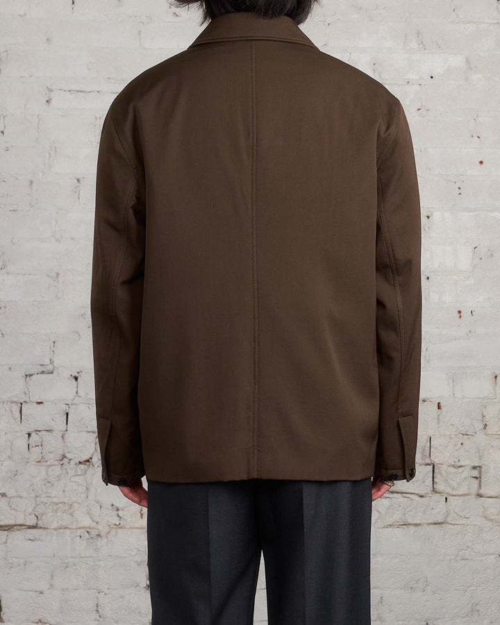 Lemaire Wadded Facing Blouson Jacket Kobicha Brown