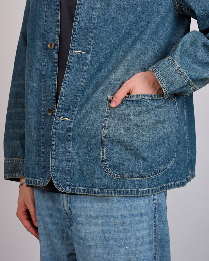 Maison Margiela 8oz Japanese Denim Chore Jacket Washed Blue