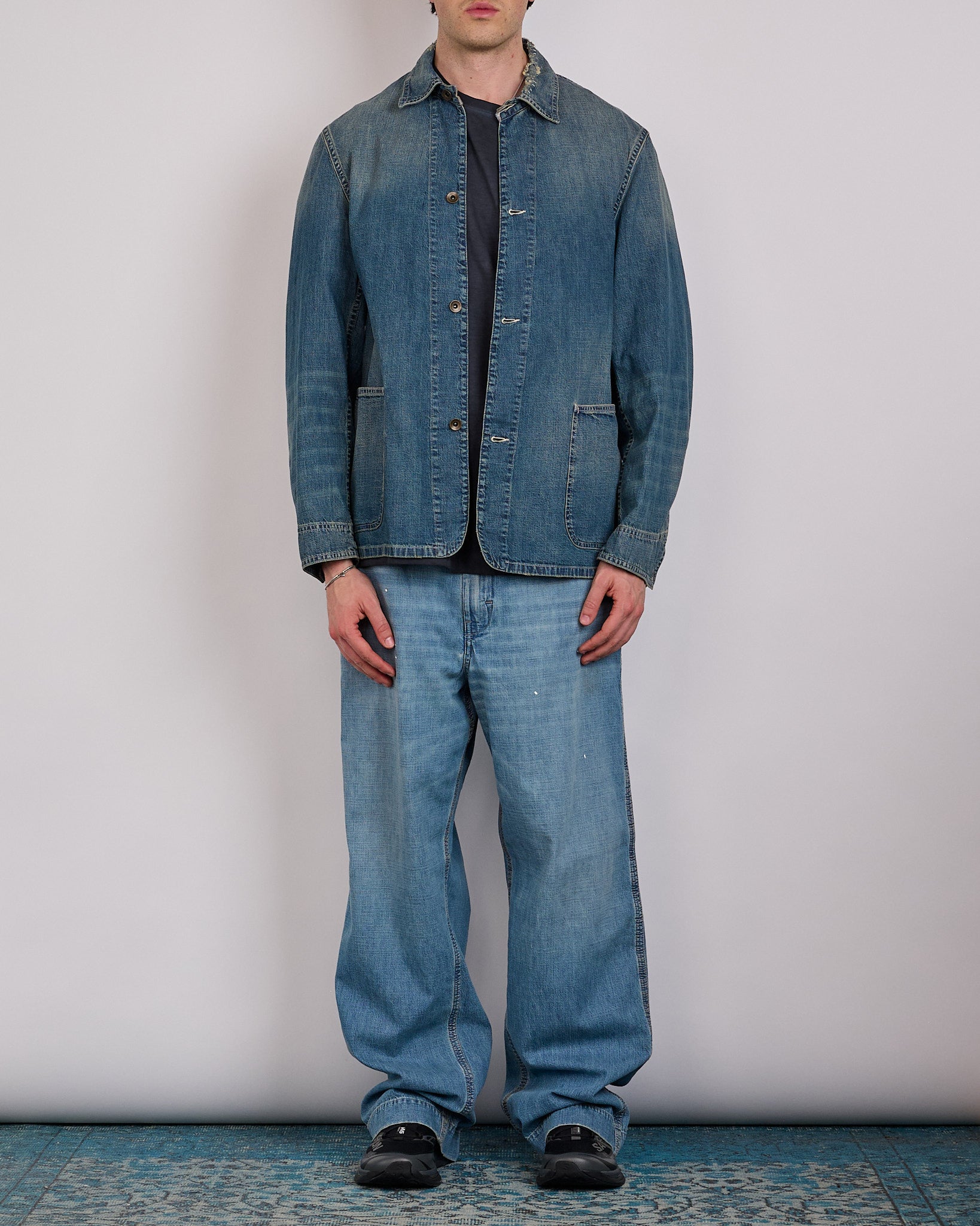 Maison Margiela 8oz Japanese Denim Chore Jacket Washed Blue – LESS 17