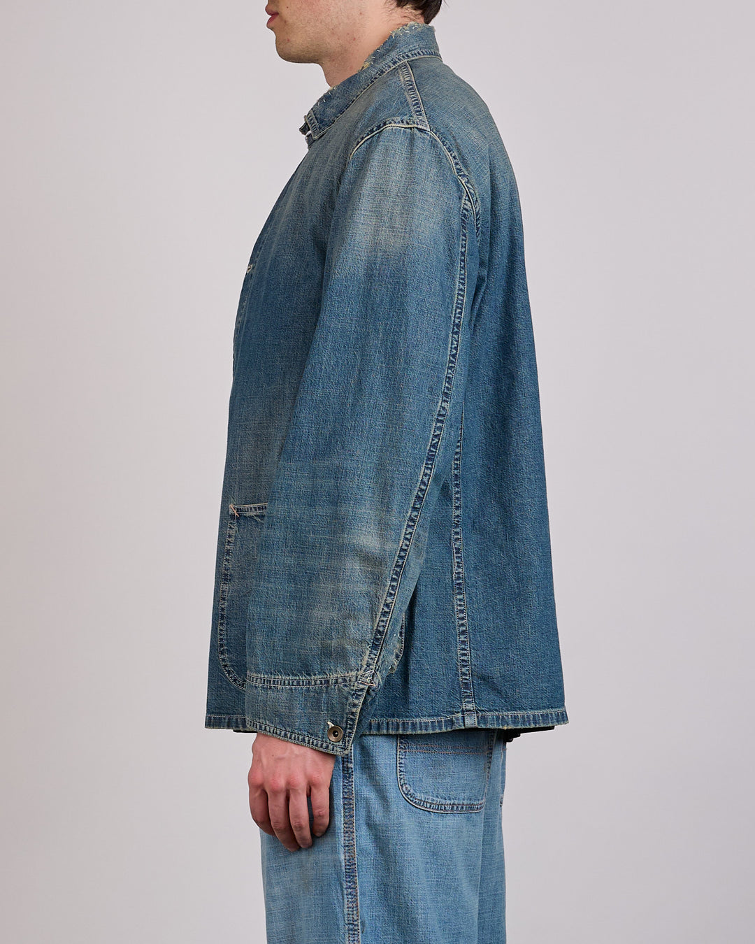 Maison Margiela 8oz Japanese Denim Chore Jacket Washed Blue