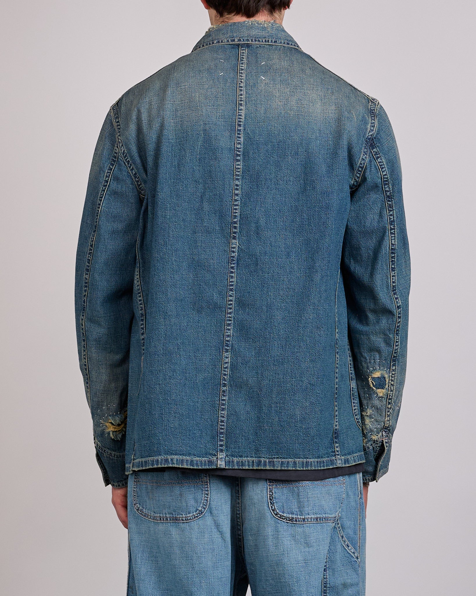 Maison Margiela 8oz Japanese Denim Chore Jacket Washed Blue – LESS 17