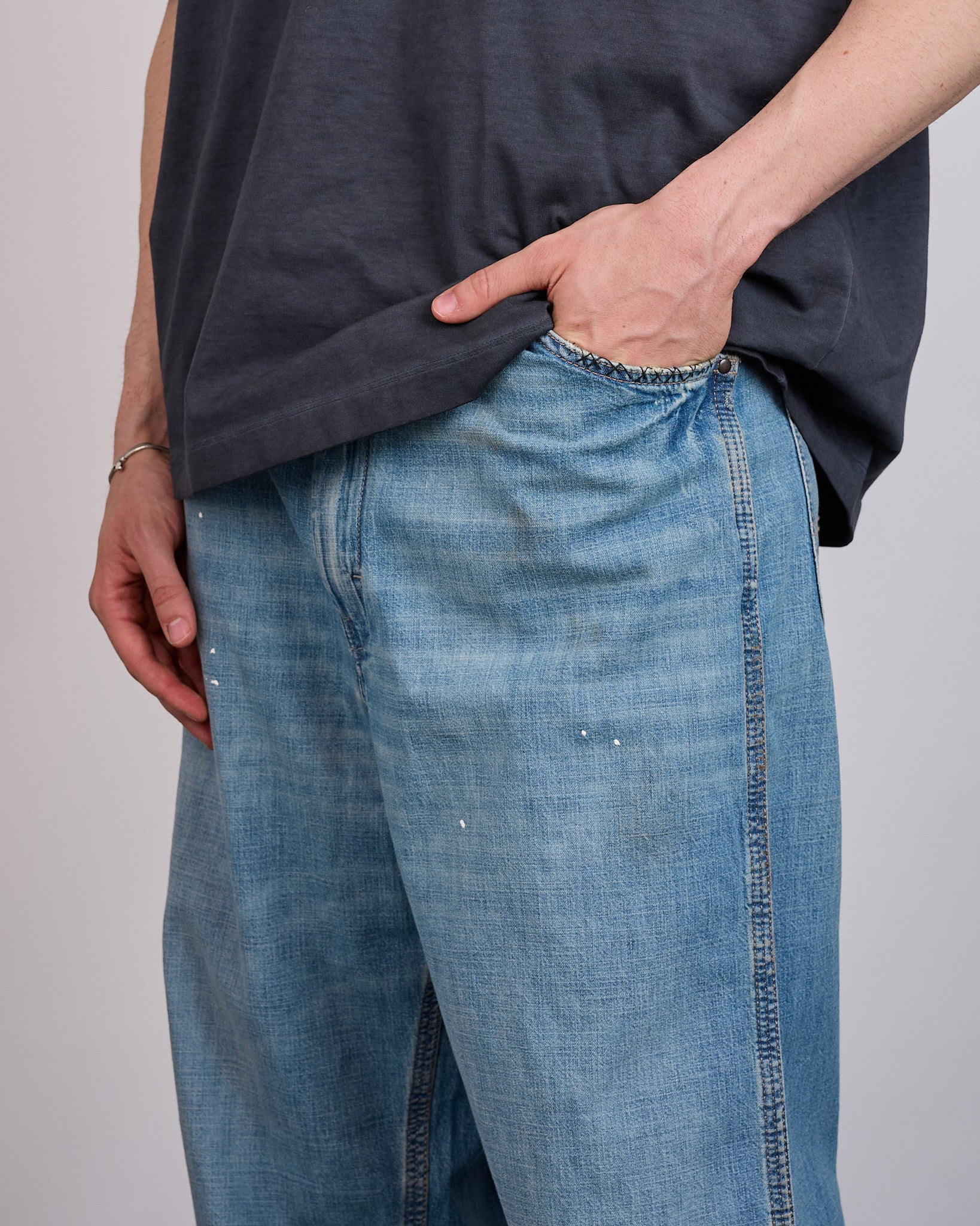 Maison Margiela 8oz Japanese Denim Jean Washed Blue – LESS 17