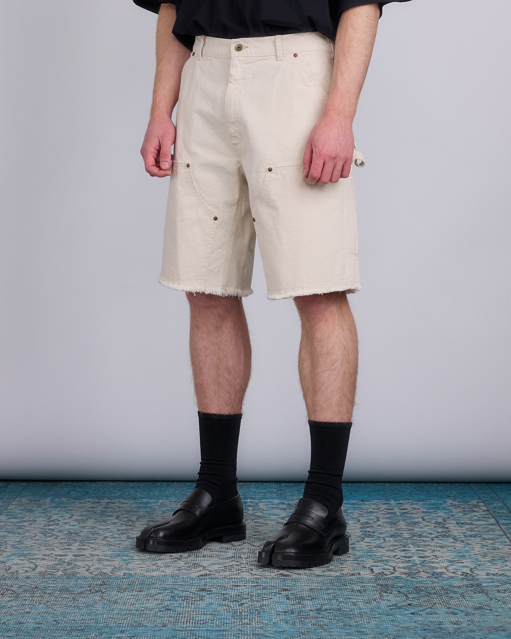 Maison Margiela Cotton Canvas Carpenter Short Ecru – LESS 17
