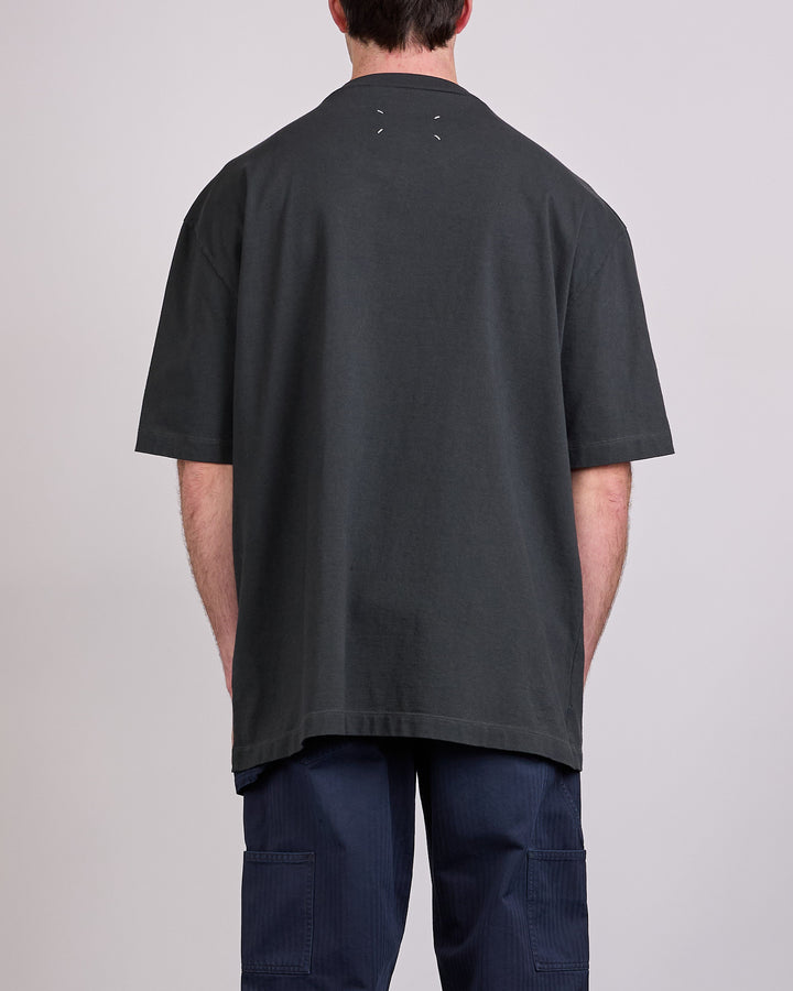 Maison Margiela Faded Overdye Logo T-Shirt Washed Black