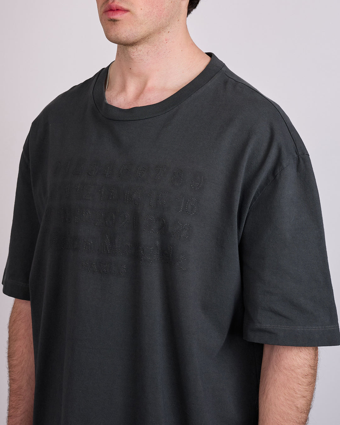 Maison Margiela Faded Overdye Logo T-Shirt Washed Black