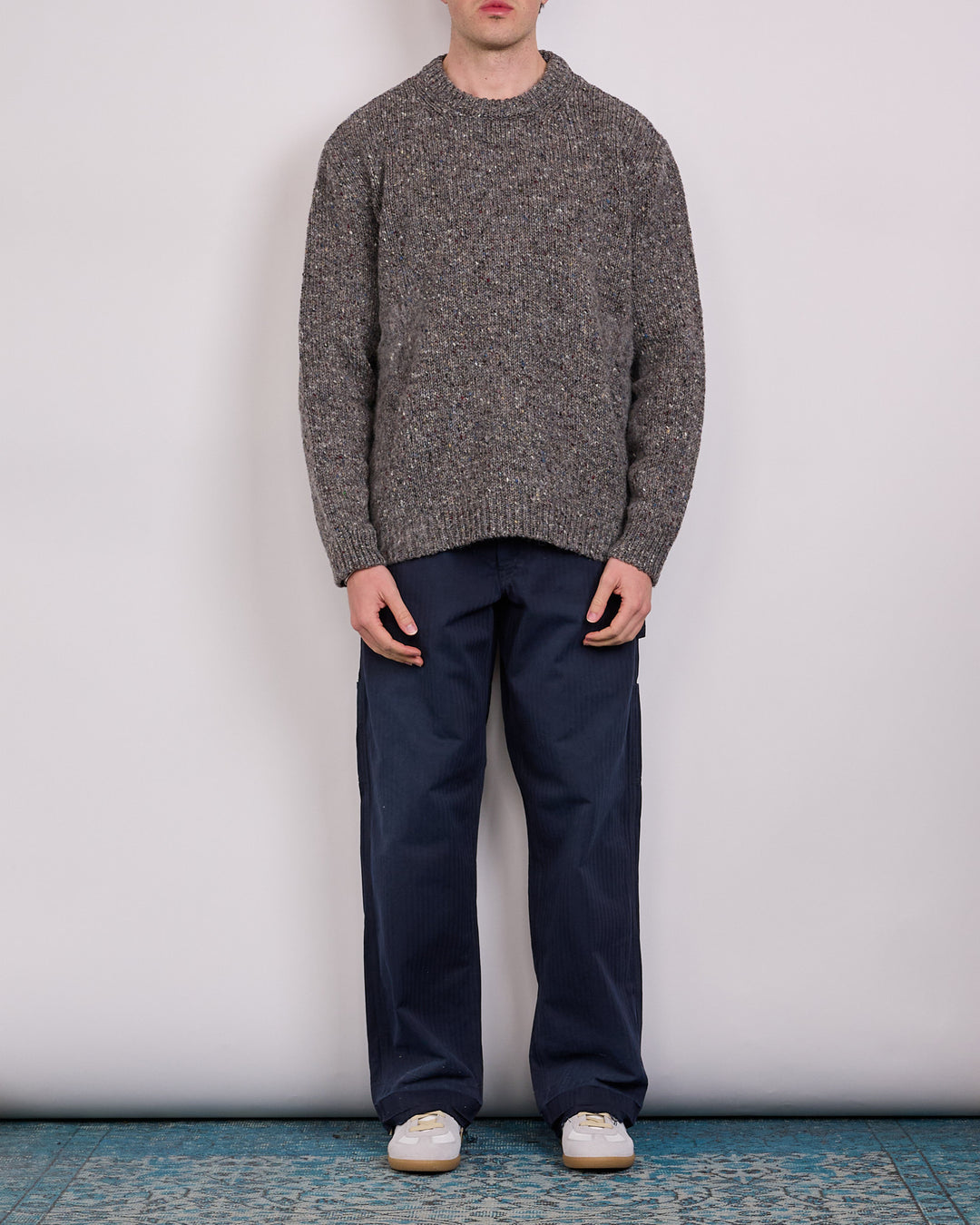 Maison Margiela Gauge 3 Brushed Sweater Grey