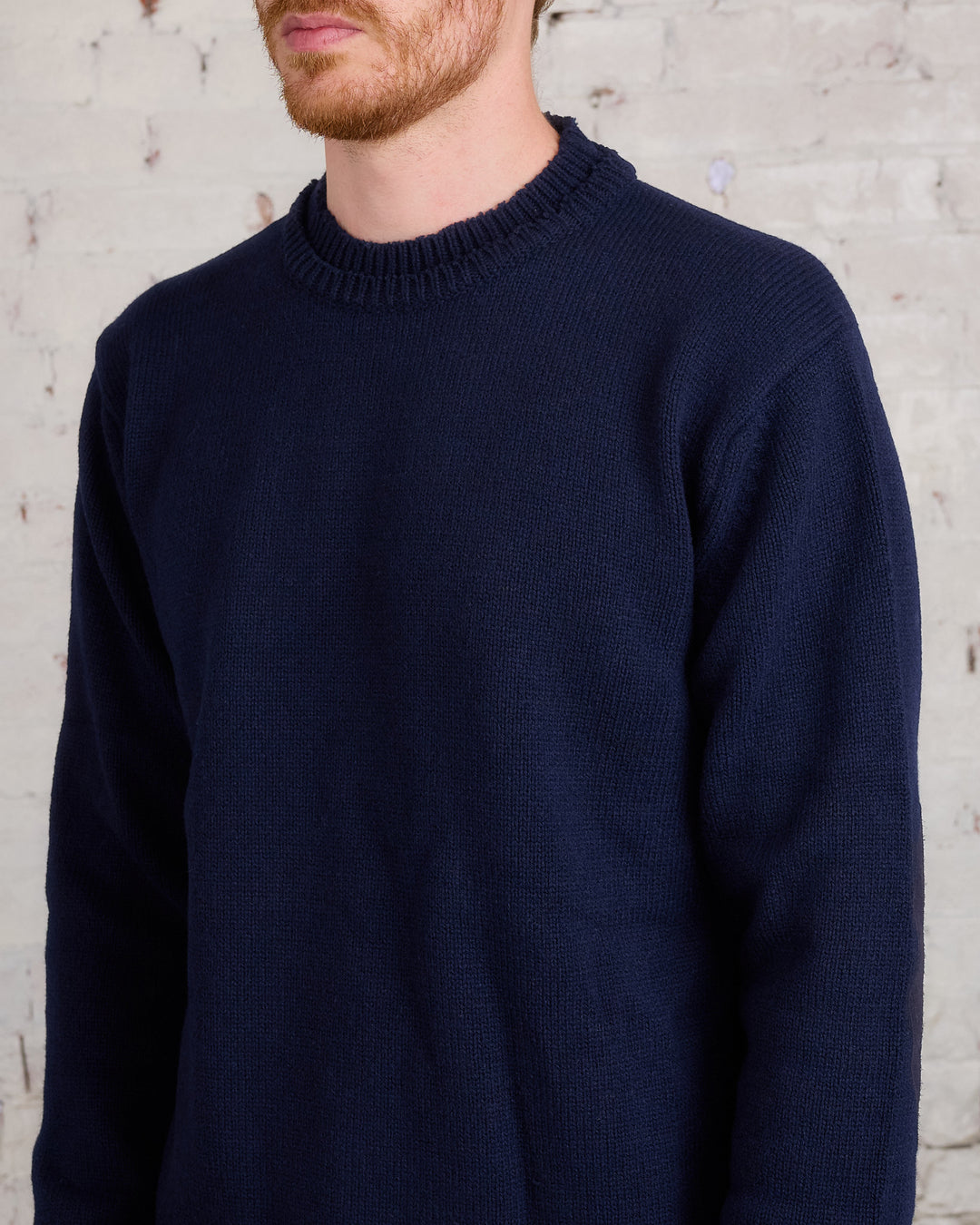 Maison Margiela Gauge 5 Shetland Sweater Navy