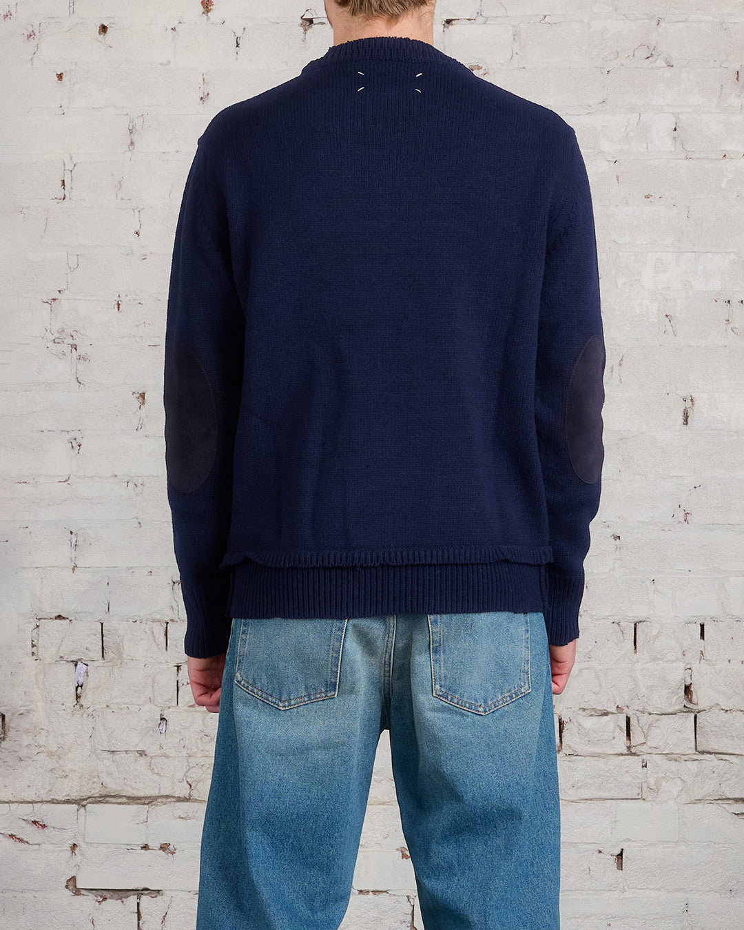 Maison Margiela Gauge 5 Shetland Sweater Navy