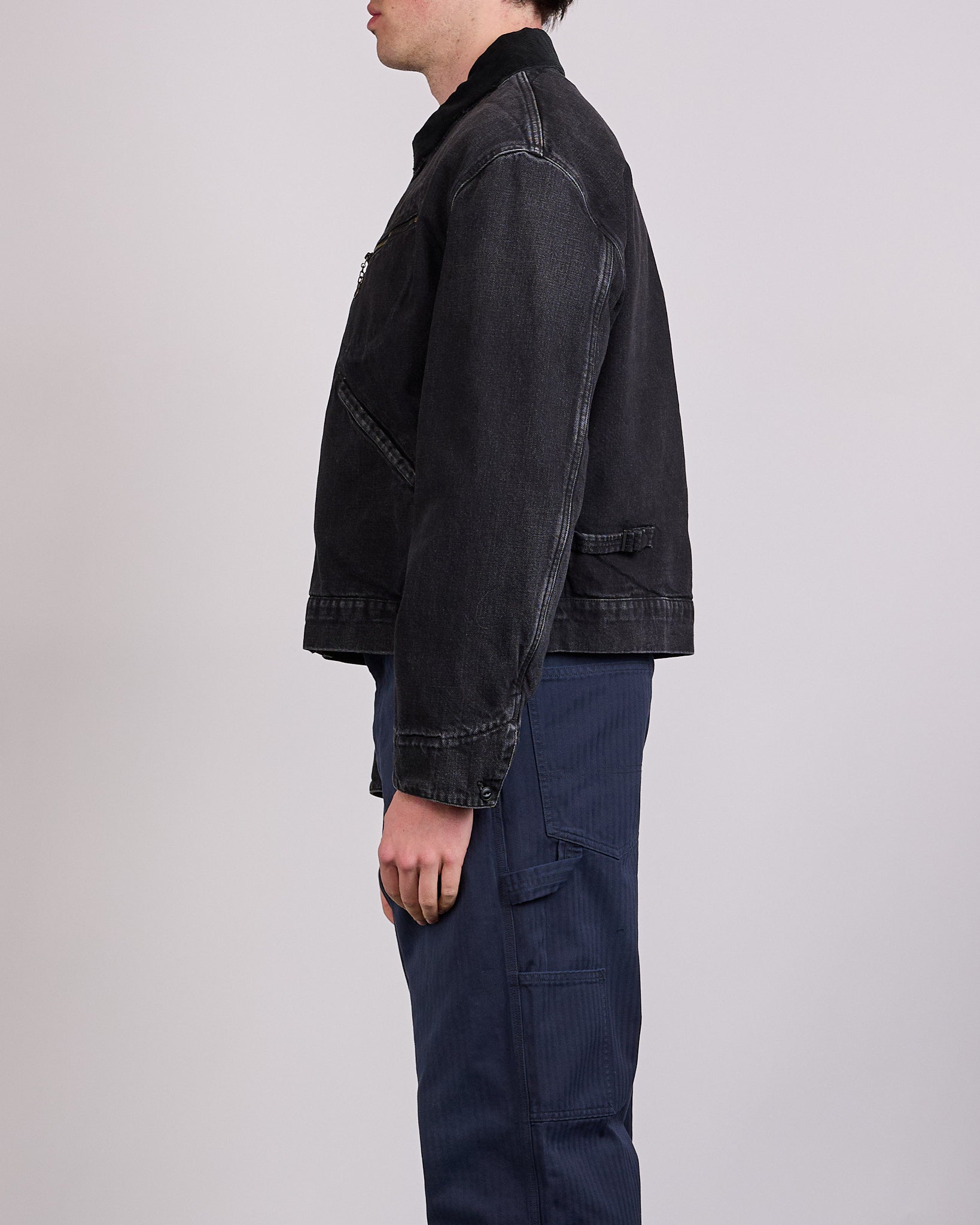 Maison Margiela Japanese Denim Zip Jacket Washed Black – LESS 17