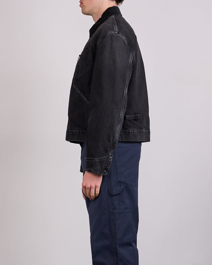 Maison Margiela Japanese Denim Zip Jacket Washed Black
