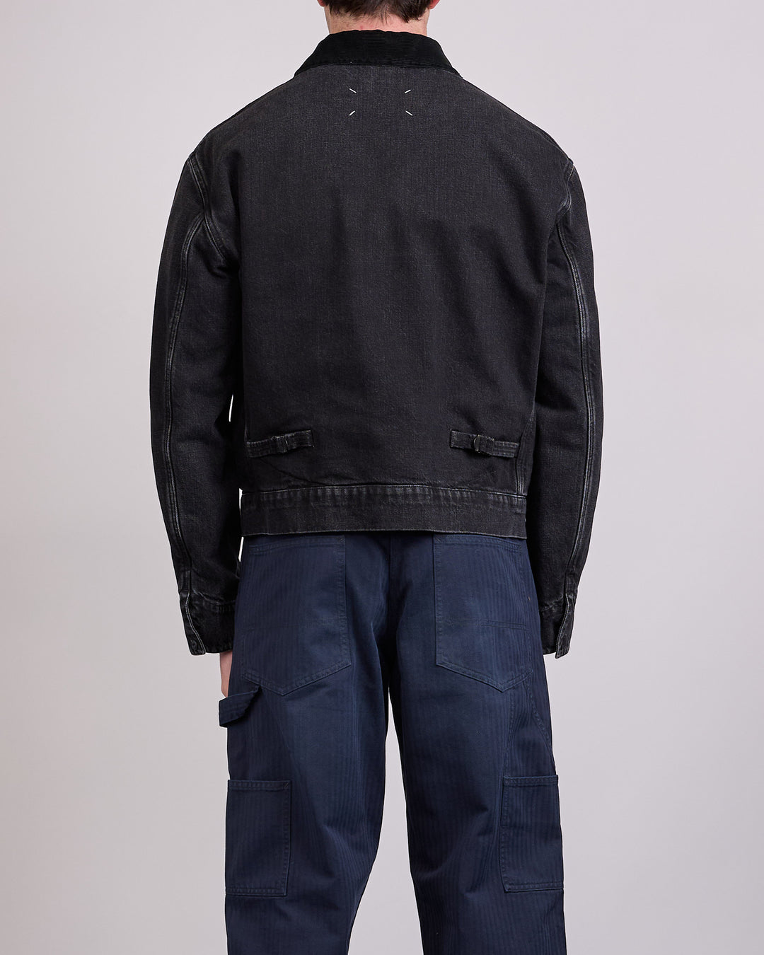 Maison Margiela Japanese Denim Zip Jacket Washed Black