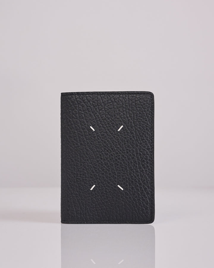 Maison Margiela Leather Passport Holder Black