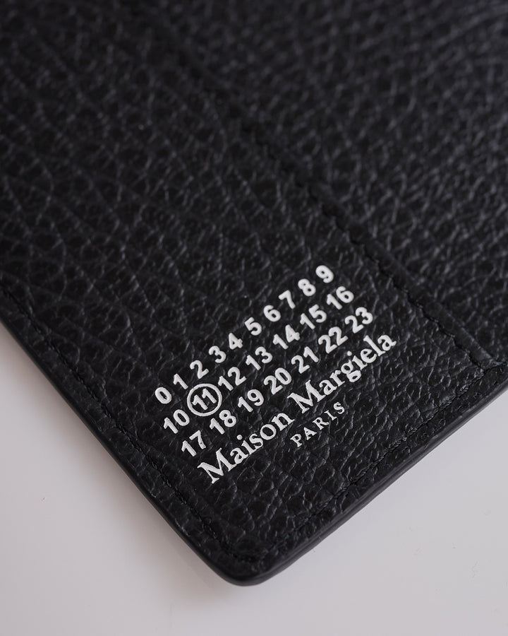 Maison Margiela Leather Passport Holder Black