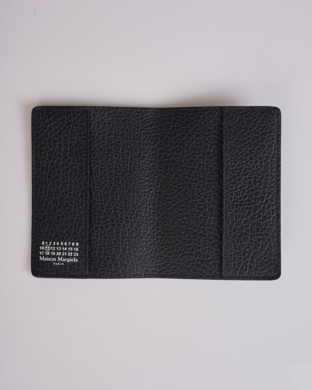 Maison Margiela Leather Passport Holder Black