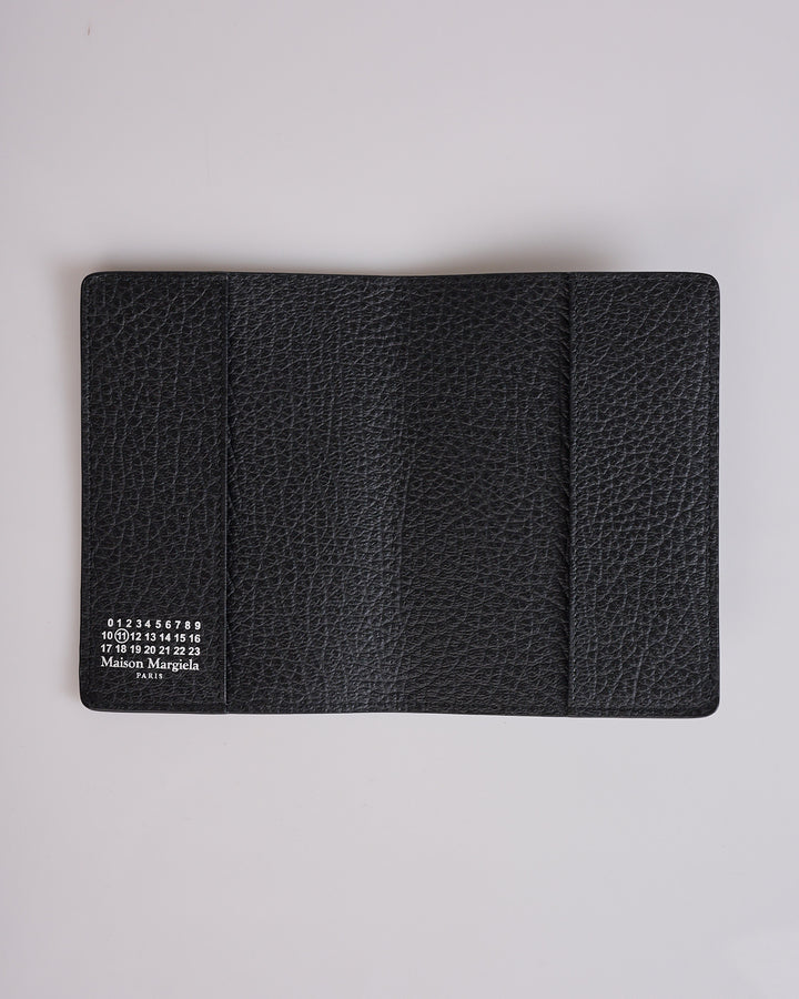 Maison Margiela Leather Passport Holder Black
