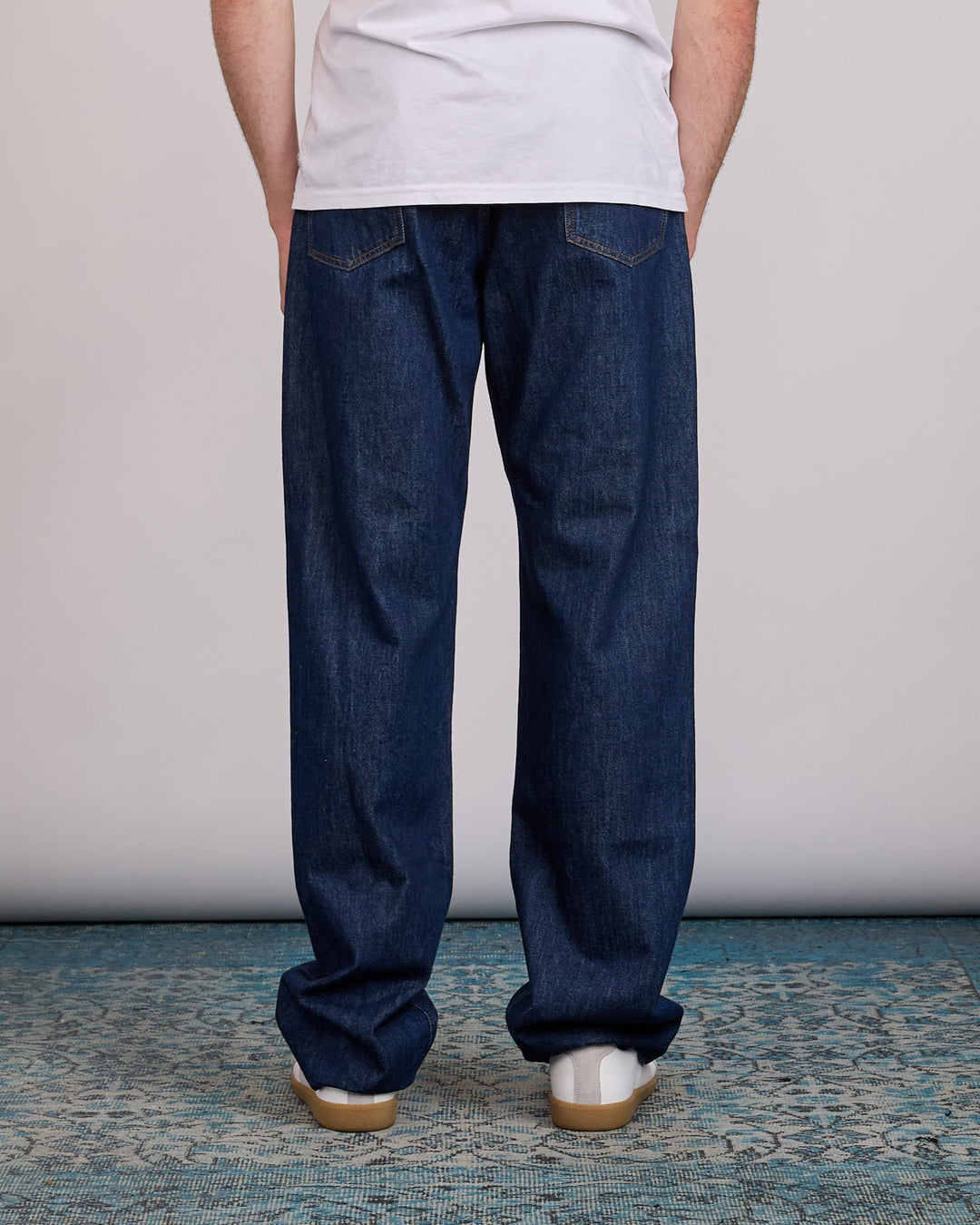 Maison Margiela MM6 11oz Double Knee Repair Jean Blue