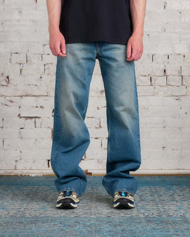 Maison Margiela MM6 5-Pocket Relaxed Fade Jean Blue