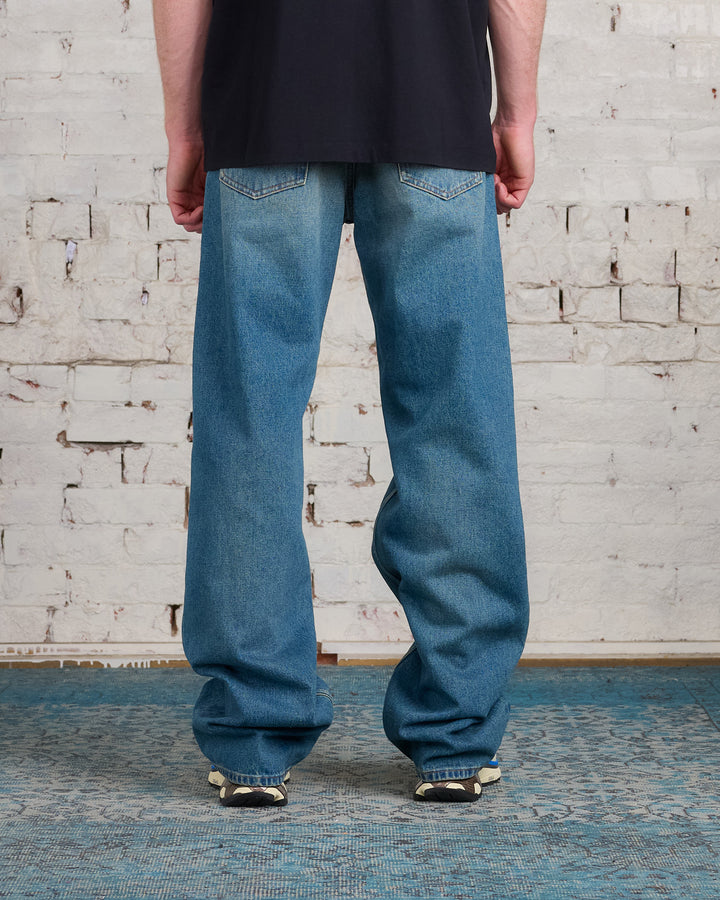 Maison Margiela MM6 5-Pocket Relaxed Fade Jean Blue