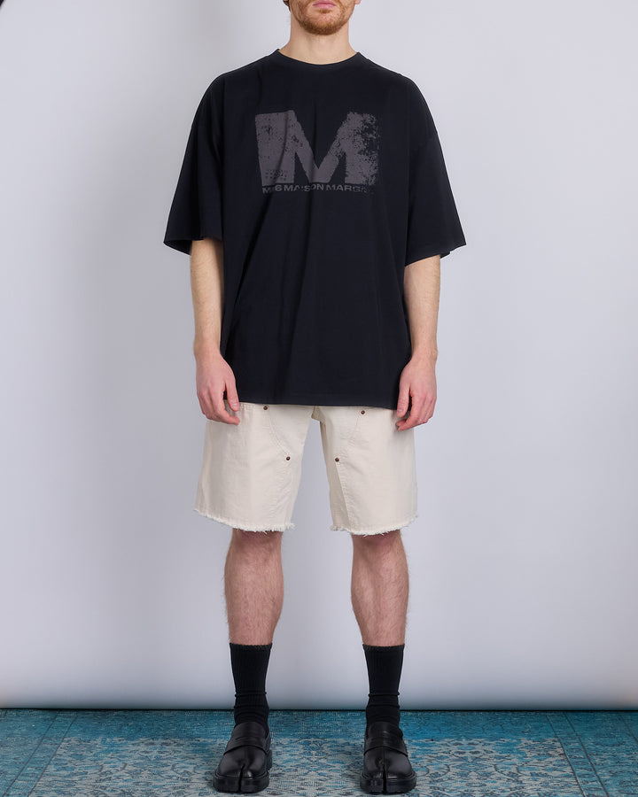 Maison Margiela MM6 Big M T-Shirt Black Grey