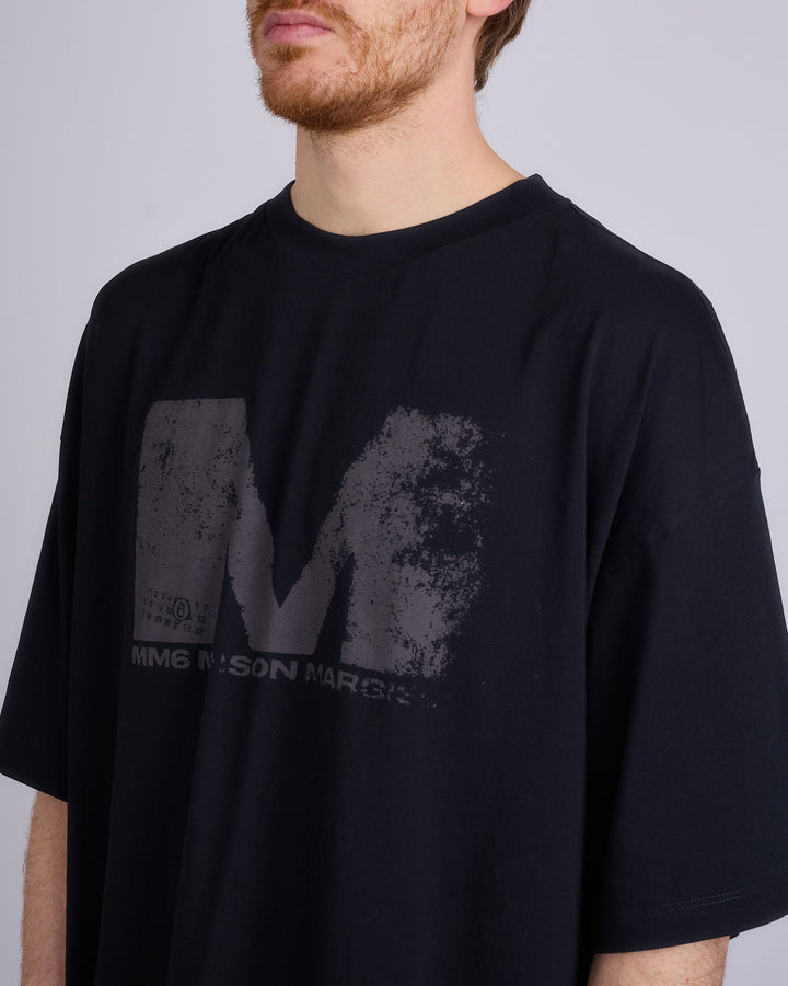 Maison Margiela MM6 Big M T-Shirt Black Grey