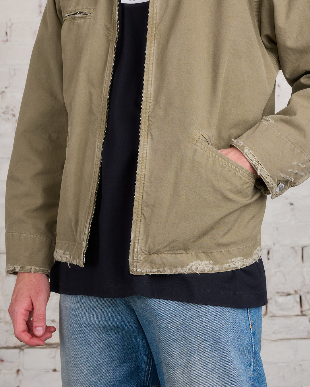 Maison Margiela MM6 Canvas Zip Pocket Jacket Green