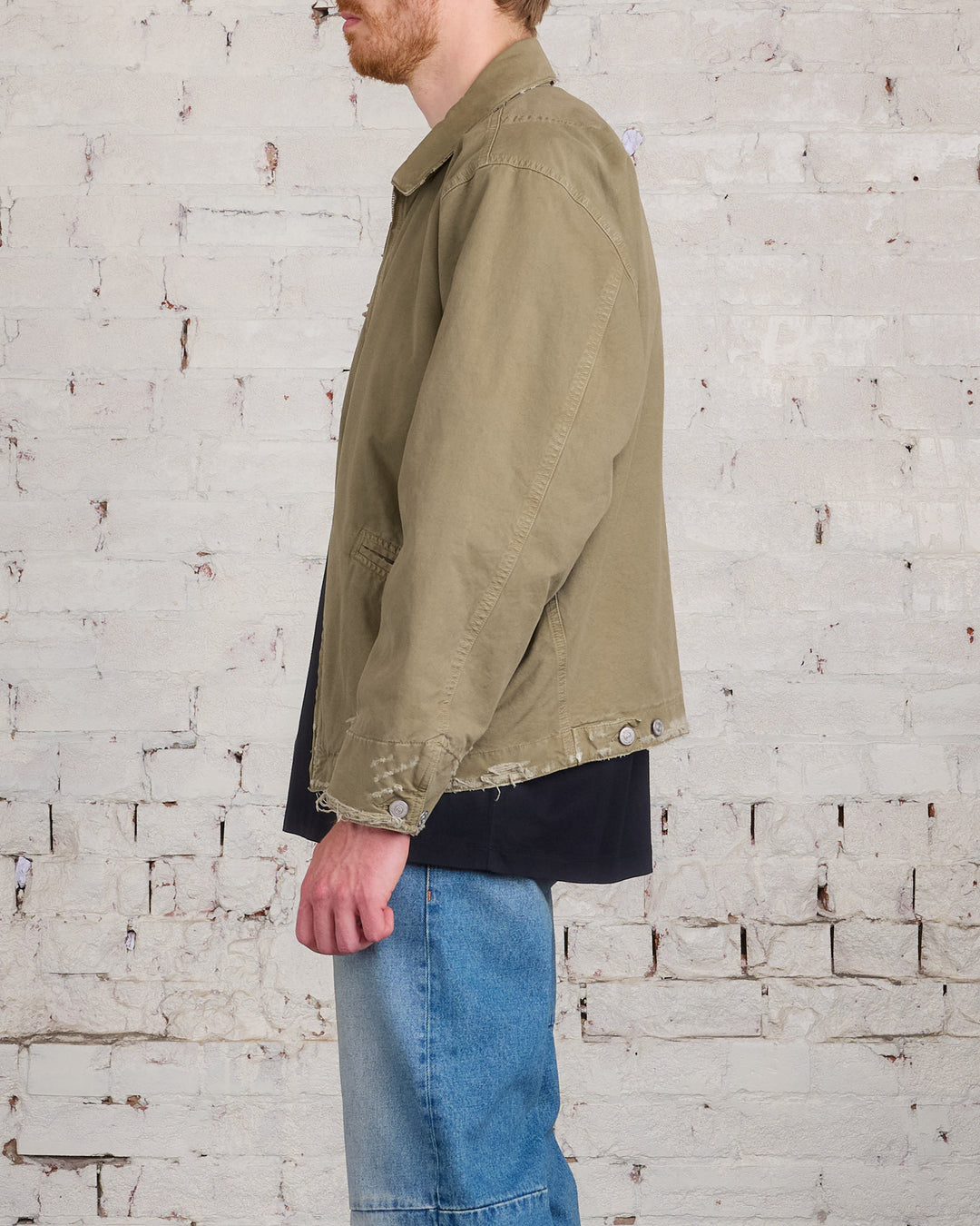 Maison Margiela MM6 Canvas Zip Pocket Jacket Green