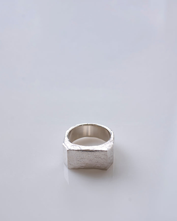 Maison Margiela MM6 Chiseled Ring Palladio