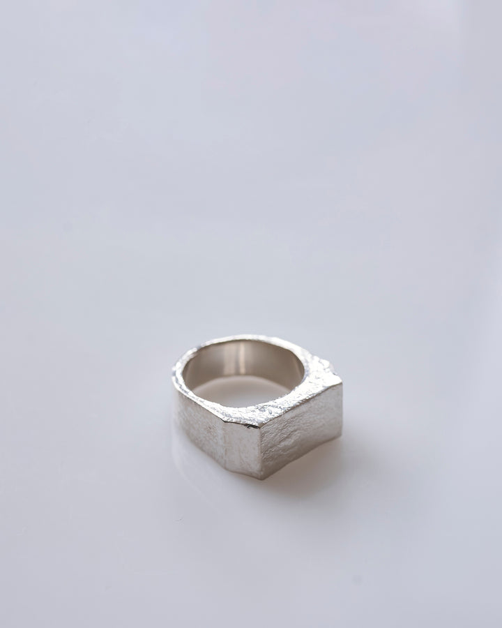 Maison Margiela MM6 Chiseled Ring Palladio