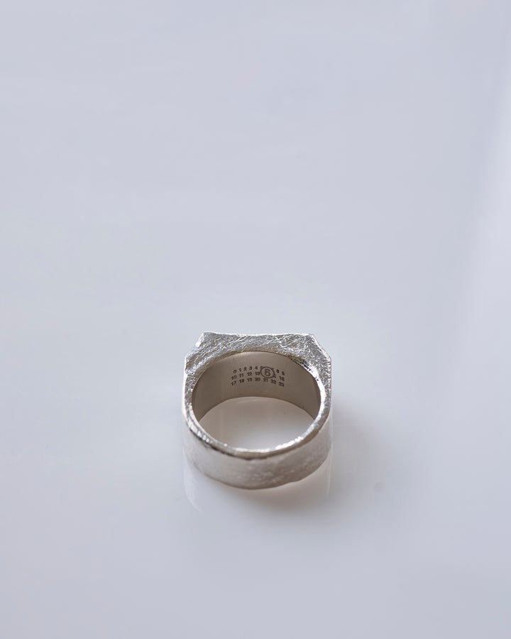 Maison Margiela MM6 Chiseled Ring Palladio