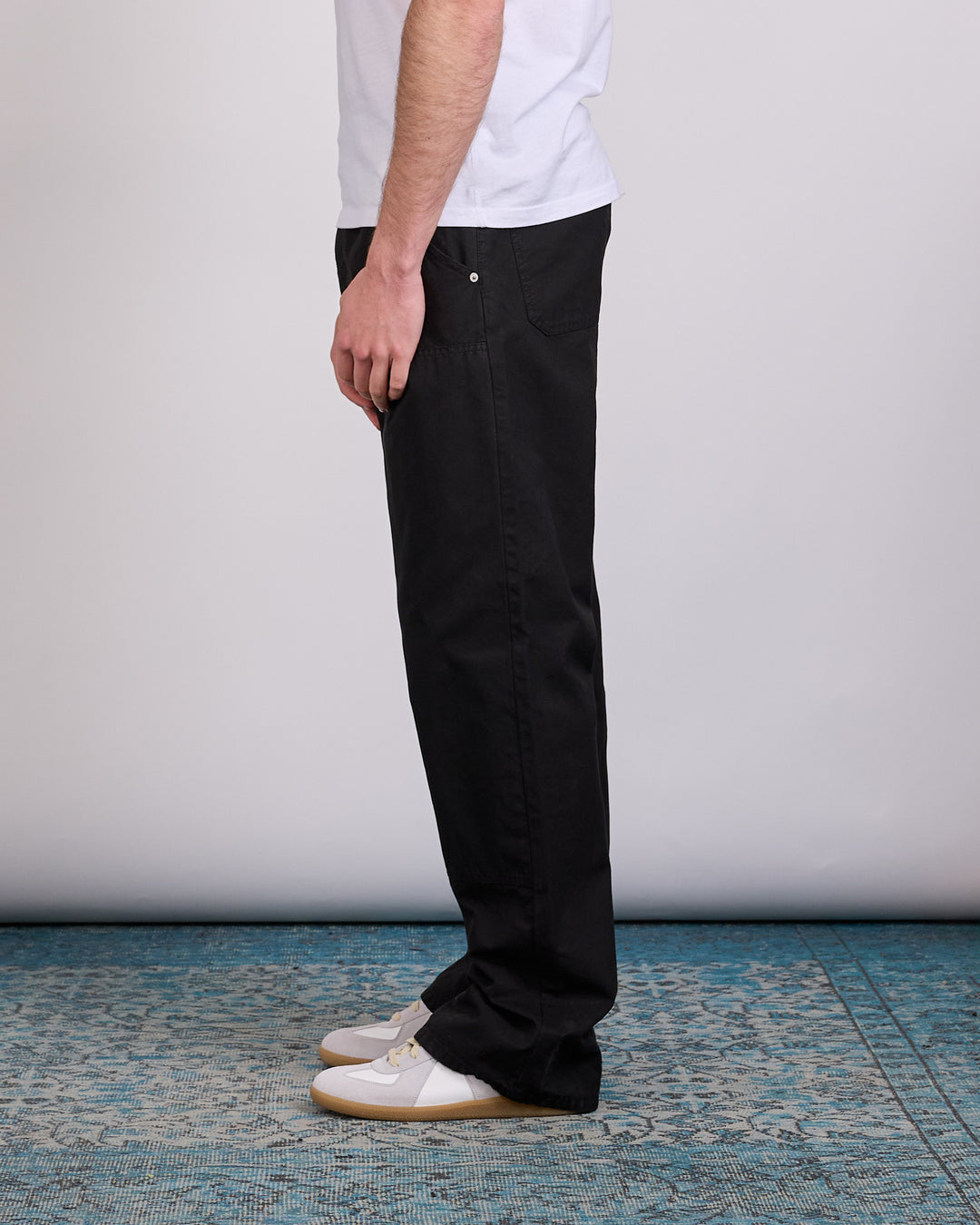 Maison Margiela MM6 Cotton Canvas Carpenter Pant Black