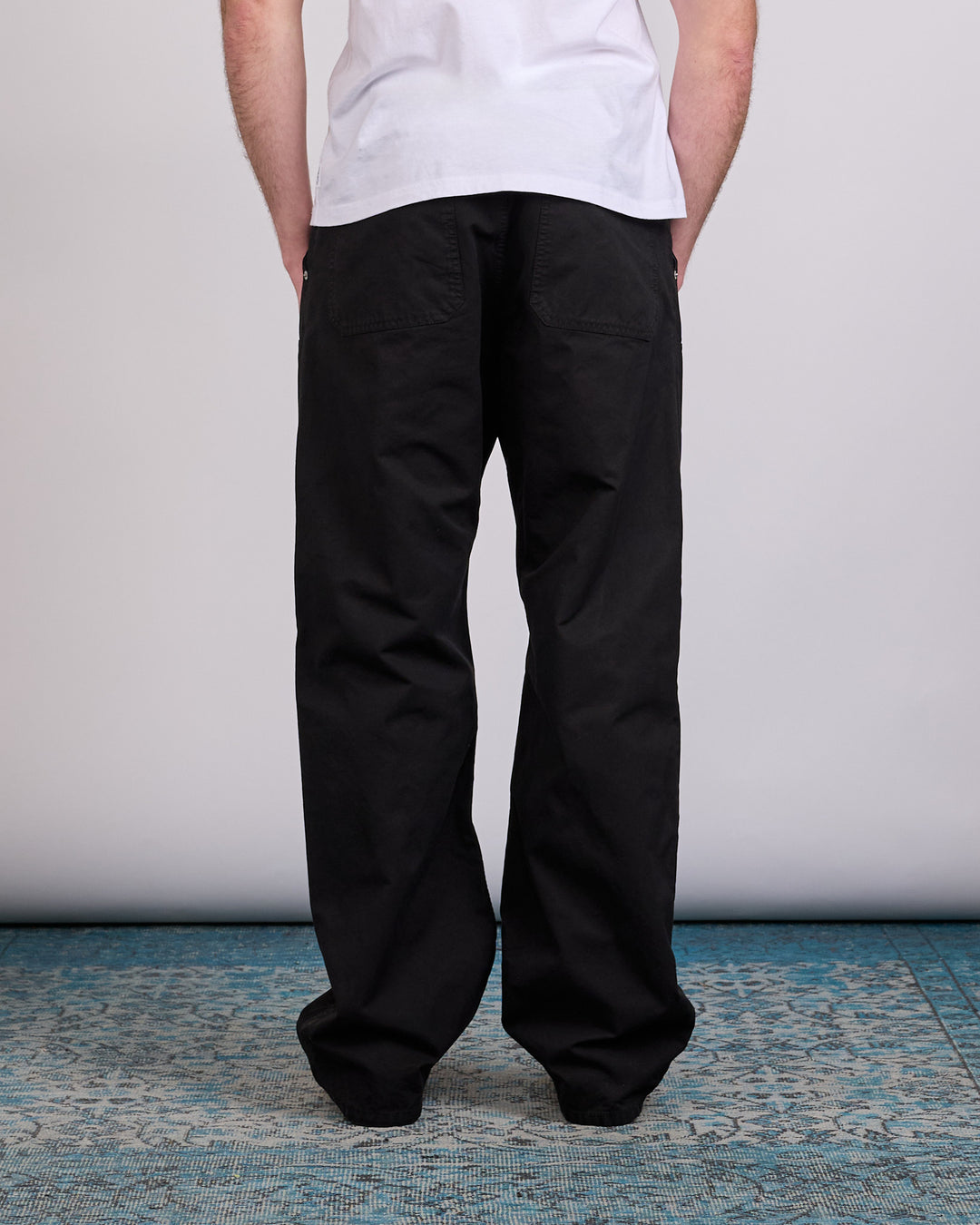 Maison Margiela MM6 Cotton Canvas Carpenter Pant Black