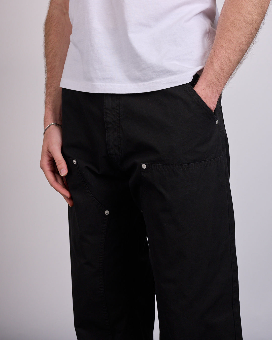 Maison Margiela MM6 Cotton Canvas Carpenter Pant Black
