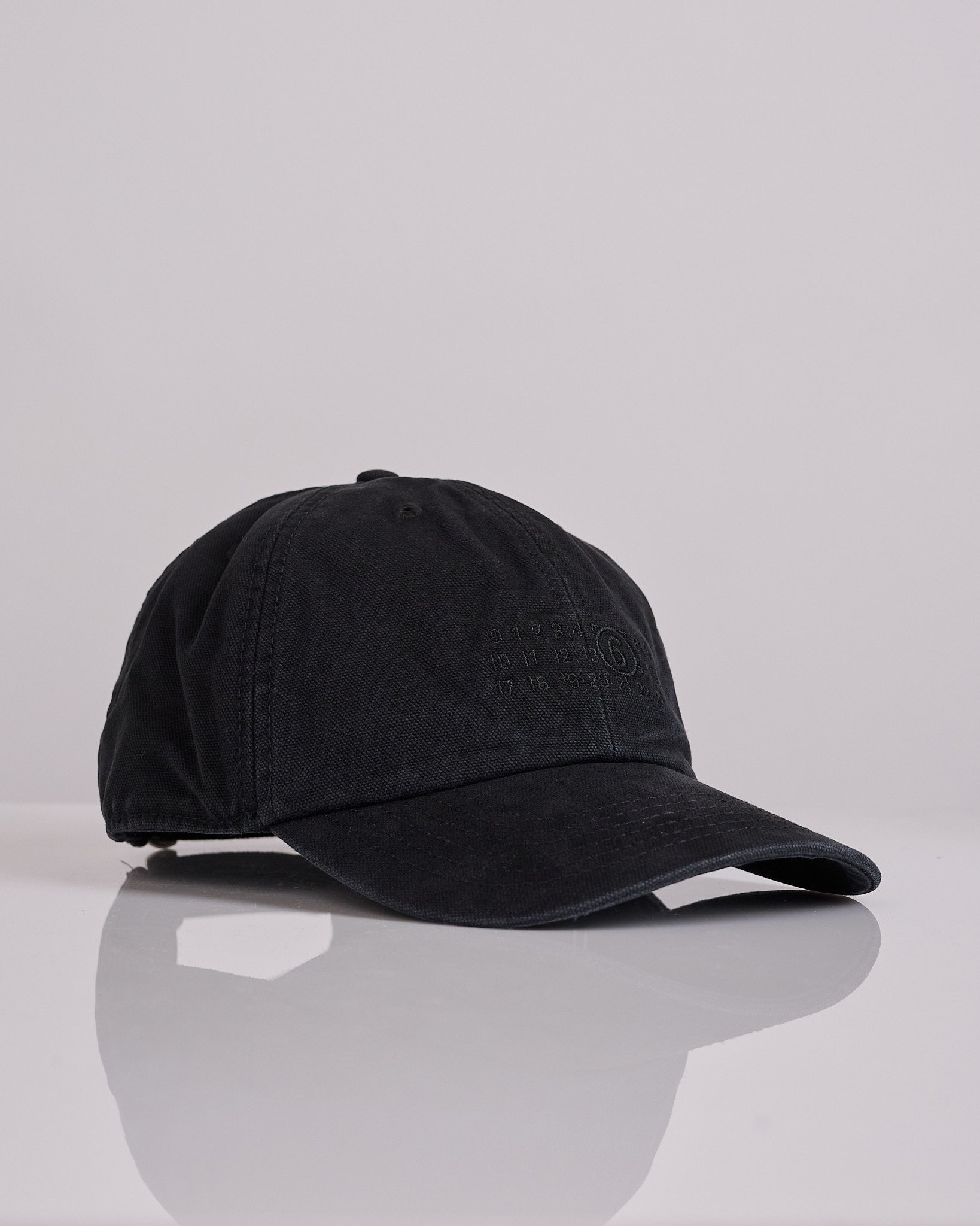 Maison Margiela MM6 Cotton Canvas Numbers Cap Black – LESS 17