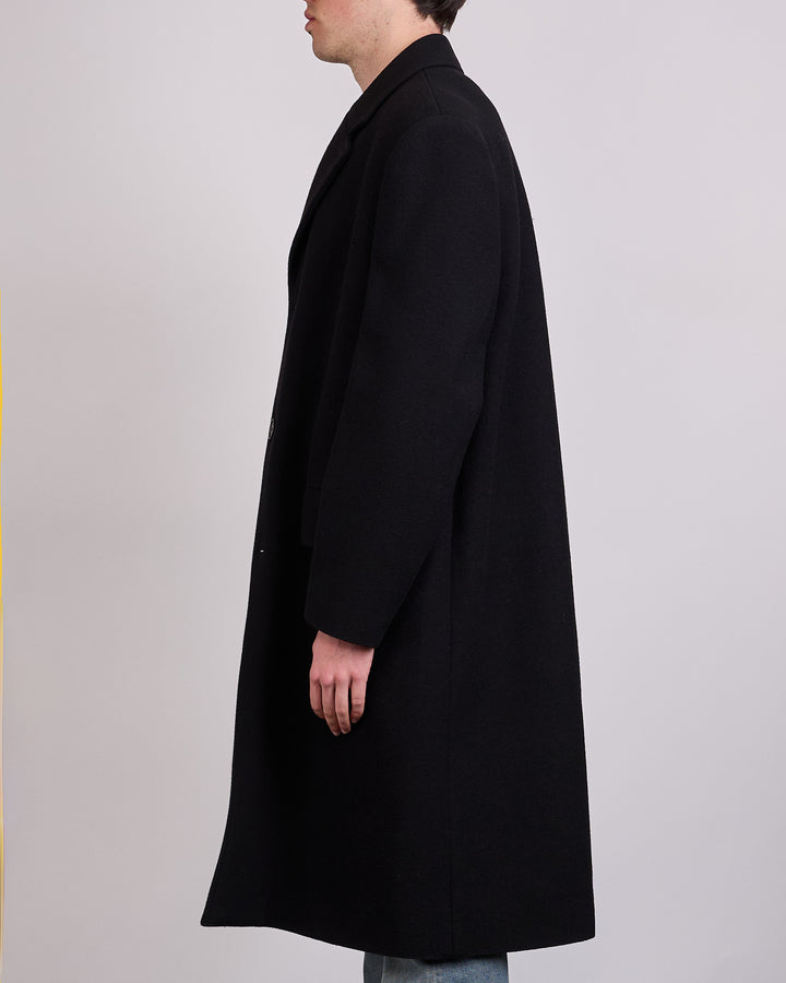 Maison Margiela MM6 Heavy Wool Felt Coat Black