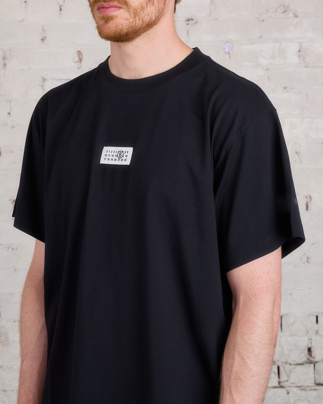 Maison Margiela MM6 Label Logo T-Shirt Black