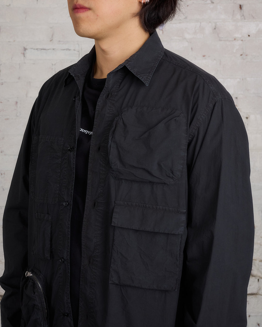 Maison Margiela MM6 Multi-Pocket Shirt Washed Black