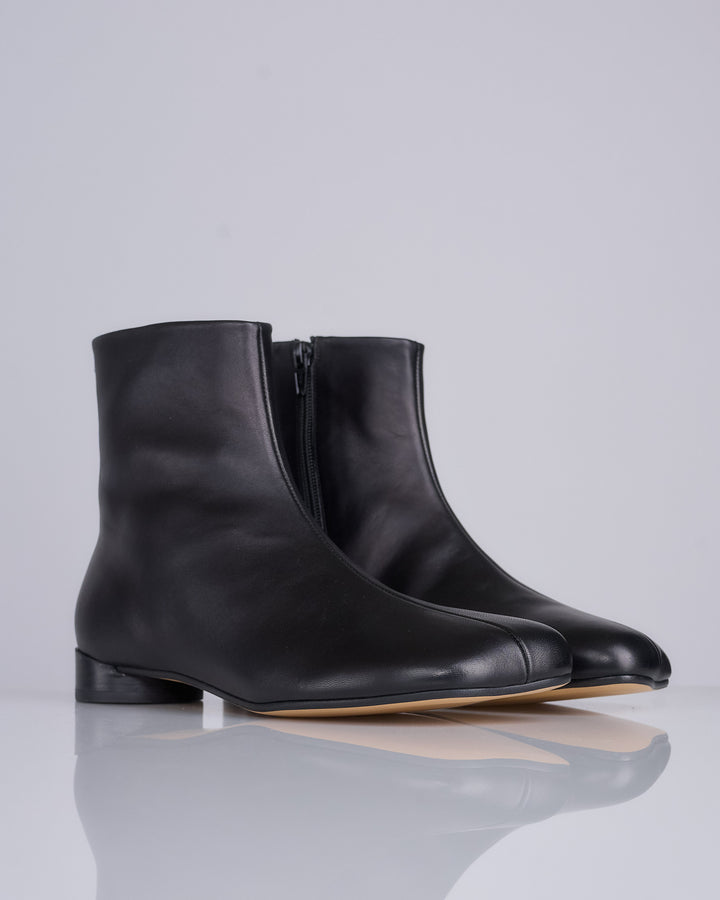 Maison Margiela MM6 Nappa Leather Trunk Boot Black