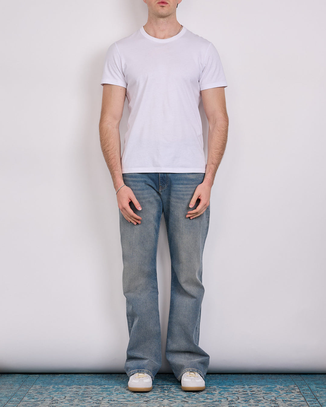 Maison Margiela MM6 Relaxed Patch Jean Med Blue