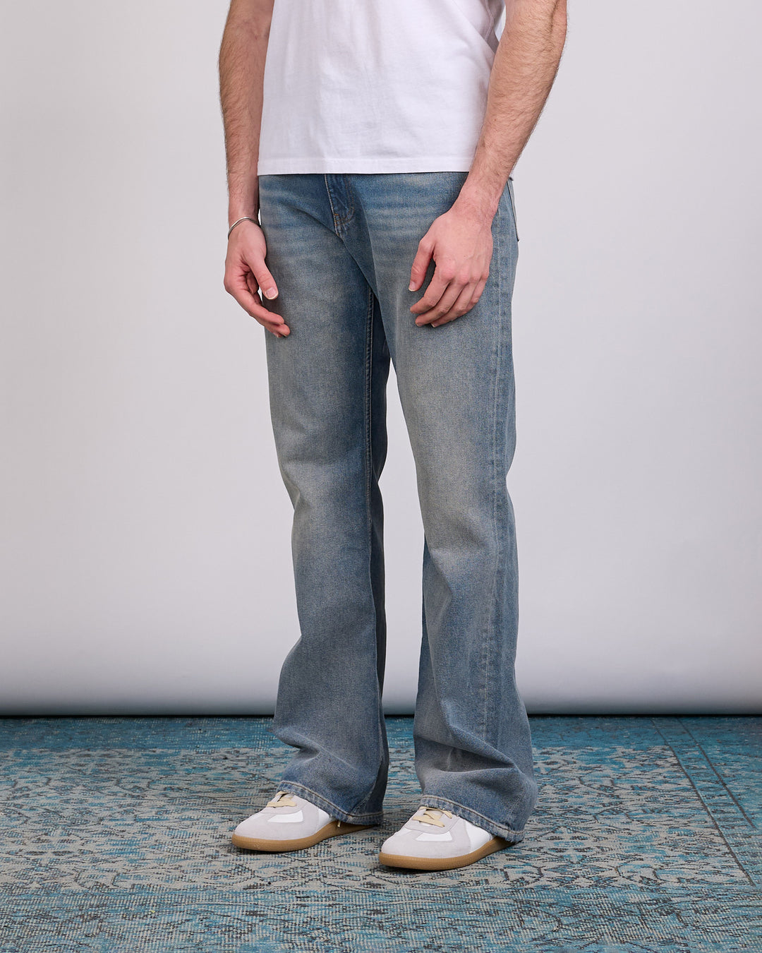 Maison Margiela MM6 Relaxed Patch Jean Med Blue