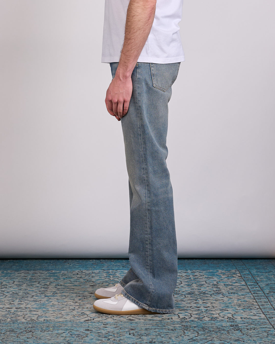 Maison Margiela MM6 Relaxed Patch Jean Med Blue