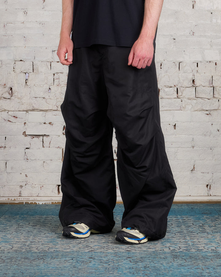 Maison Margiela MM6 Relaxed Varsity Nylon Pant Black