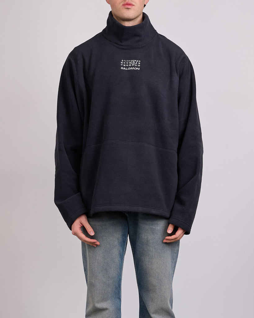 Maison Margiela MM6 Salomon Turtleneck Fleece Top Black – LESS 17