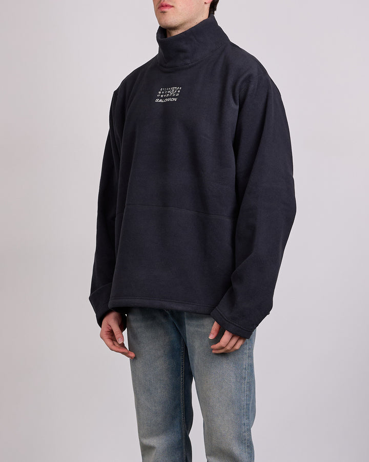 Maison Margiela MM6 Salomon Turtleneck Fleece Top Black