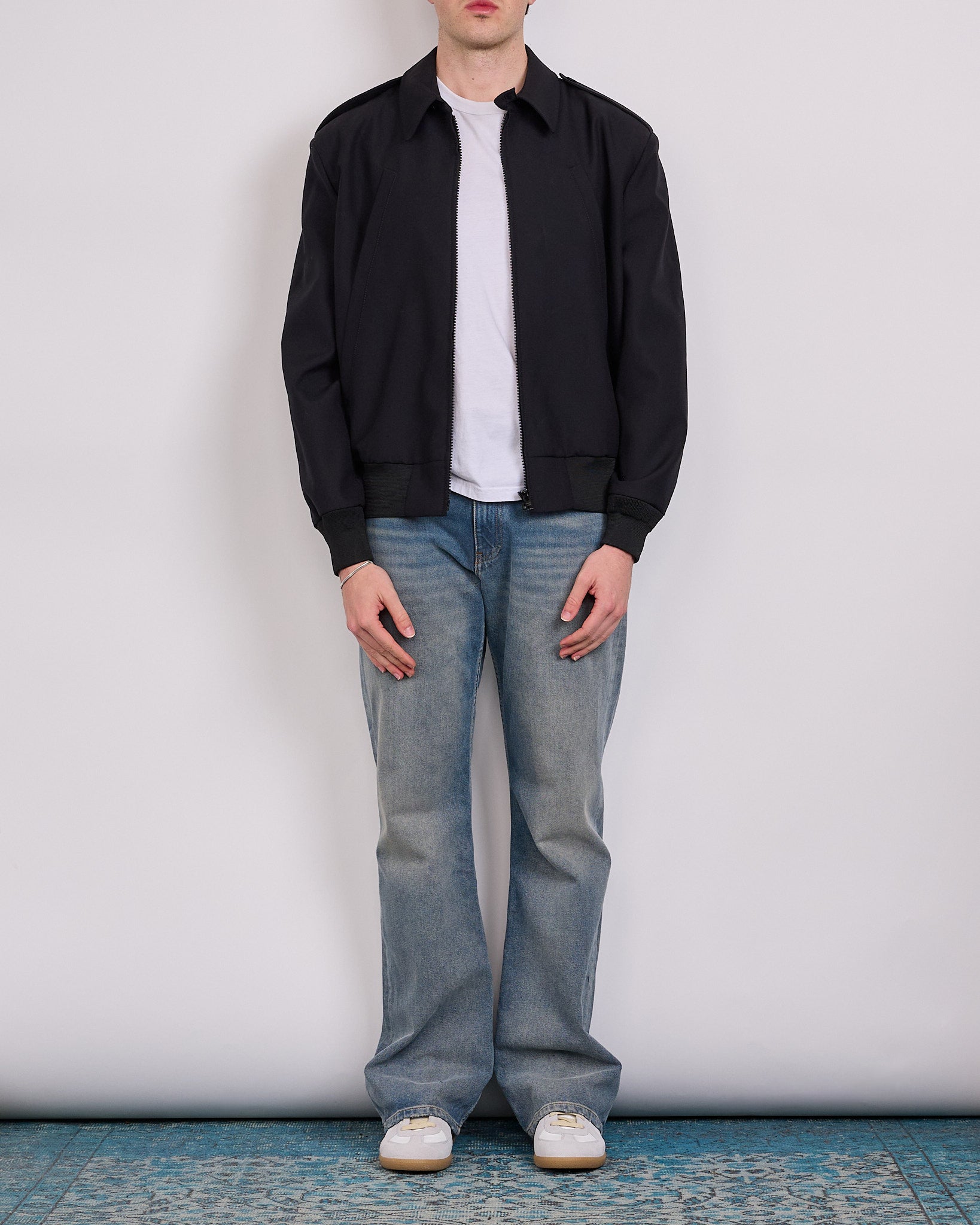 Maison Margiela MM6 Show Gabardine Zip Jacket Black – LESS 17