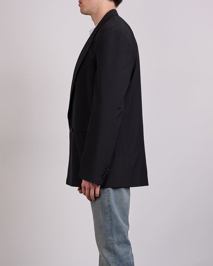 Maison Margiela MM6 Show Light Wool Blend Blazer Black