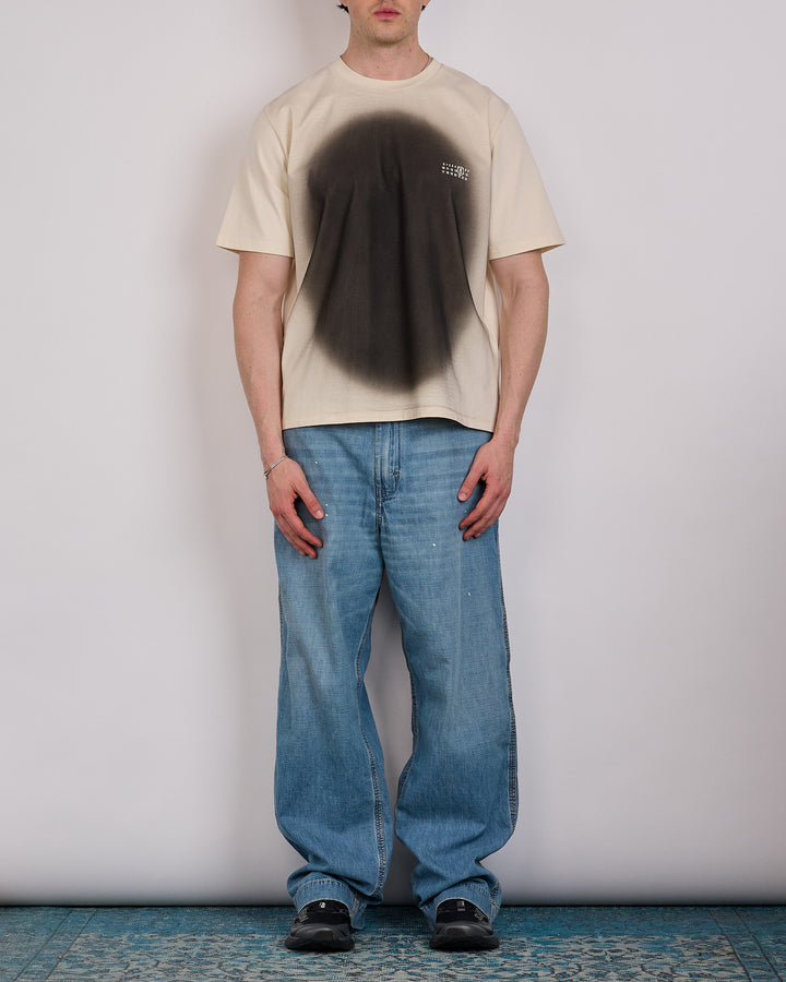 Maison Margiela MM6 Spray Hole T-Shirt Cream