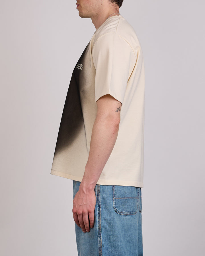 Maison Margiela MM6 Spray Hole T-Shirt Cream